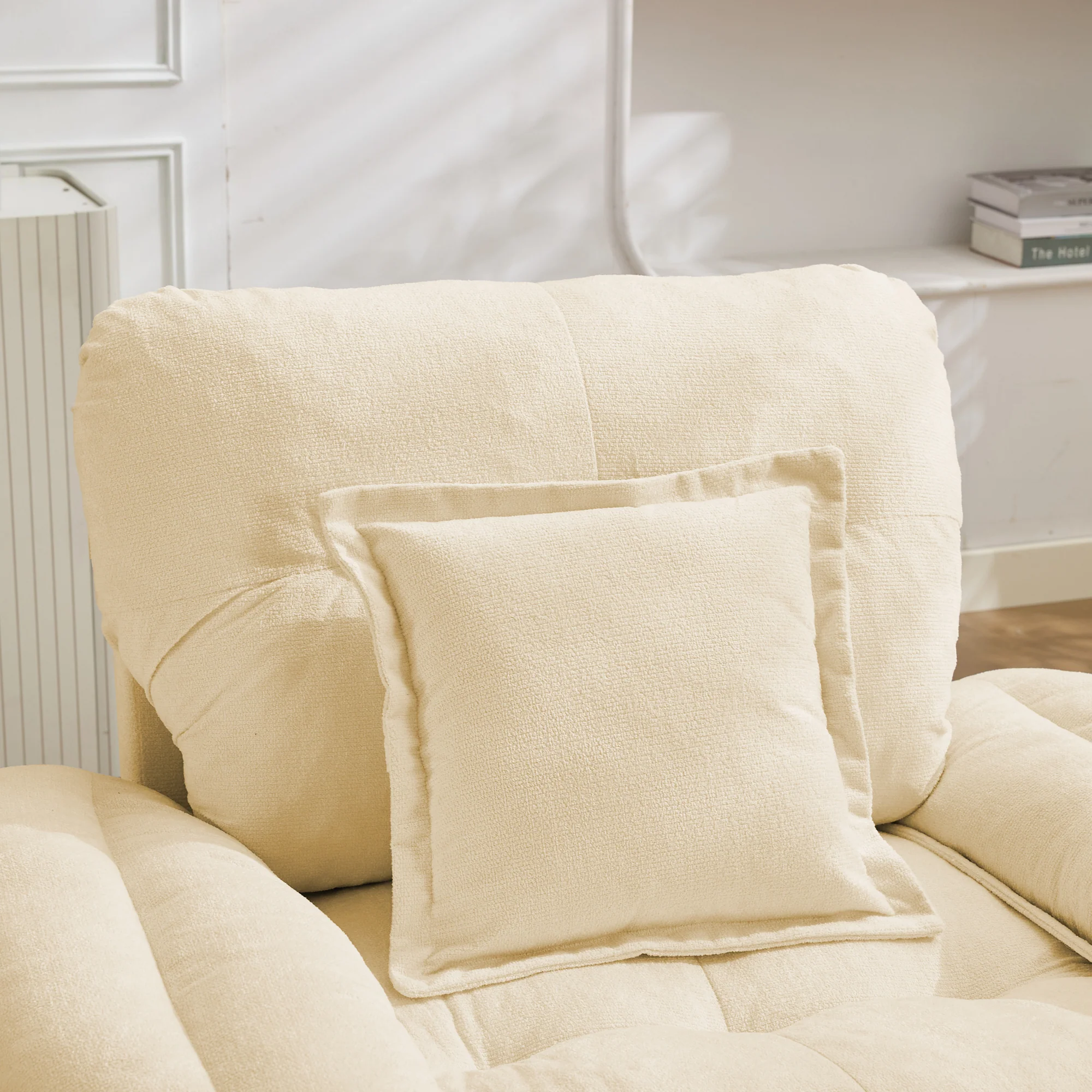 Swivel Armchair Oversized 360° Accent with Support Cushion - Chenille - Image 8