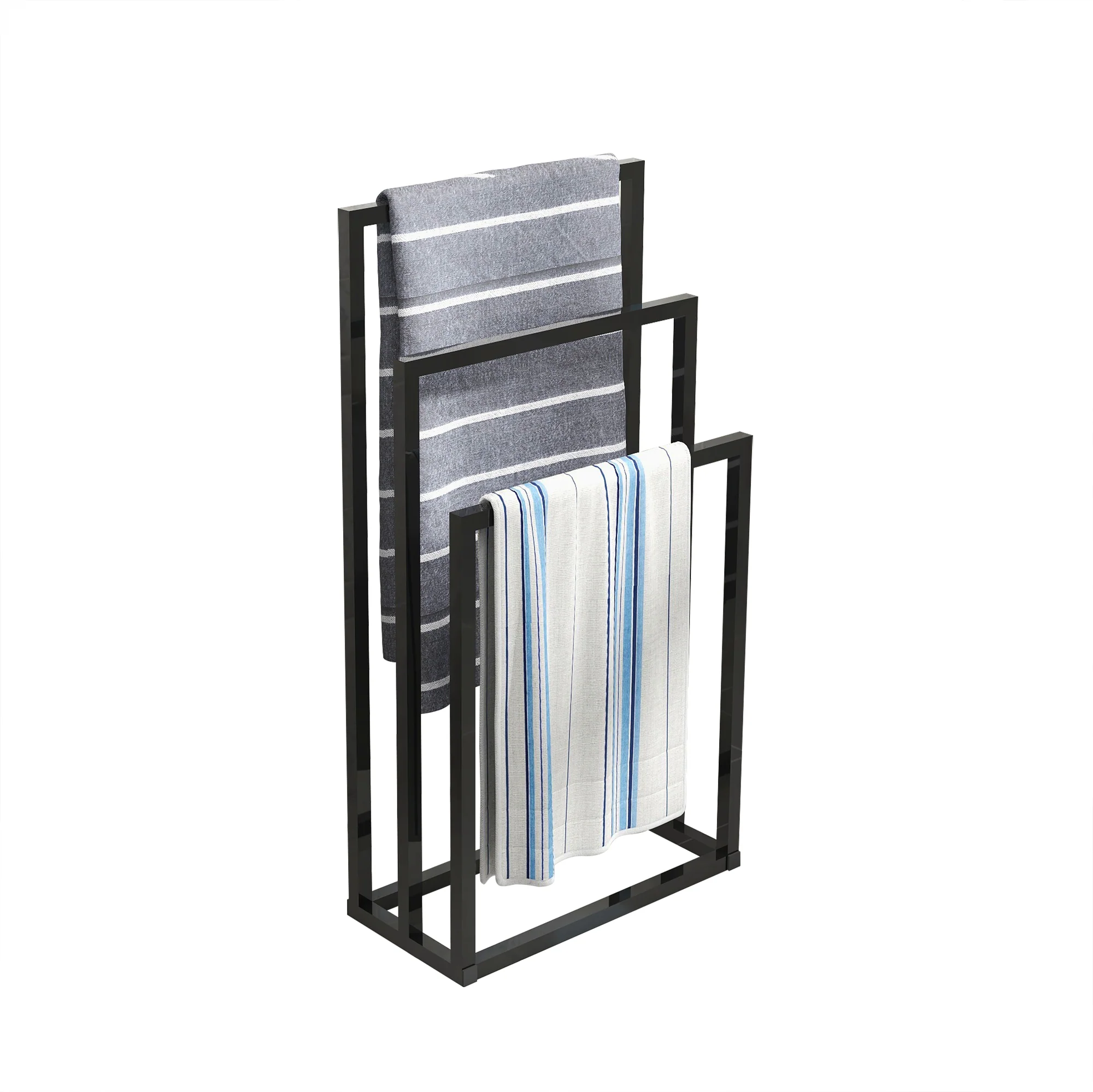 Towel Rack, 3-Tier Freestanding Outdoor Pool Towel Dryer - Image 4