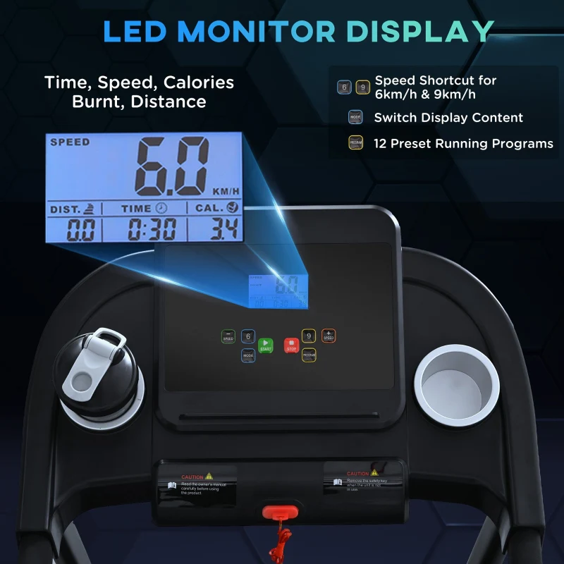 Treadmill Electric Motorised Running Machine with LED Display - Image 4
