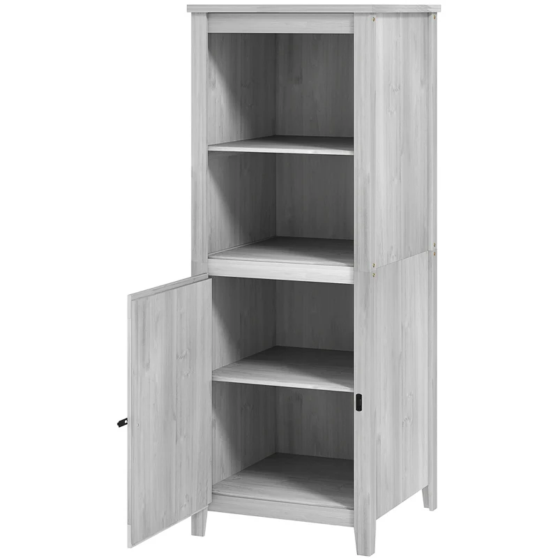 Wooden Garden Shed, Weatherproof, Lockable with Shelves, Light Gray - Image 2